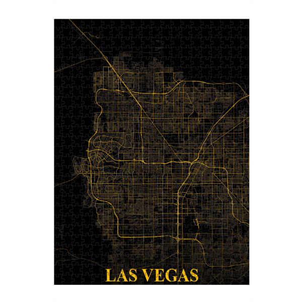 Puzzle Ravensburger "City Map Las Vegas" artboxONE - Städte / Las Vegas,Kartografie