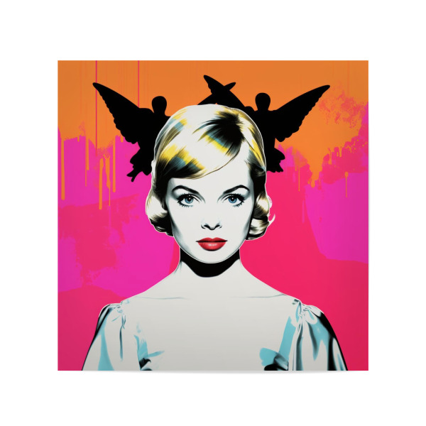 Poster 20x20 cm "GÄNSEJUNGFRAU ROSA" artboxONE - Menschen,Fashion,Buchstaben / G,Für Mama