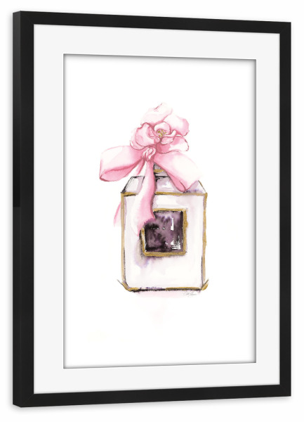 Poster mit Rahmen schwarz "Eau de Toilette" artboxONE - Menschen,Fashion - Parfüm,Band,Duft