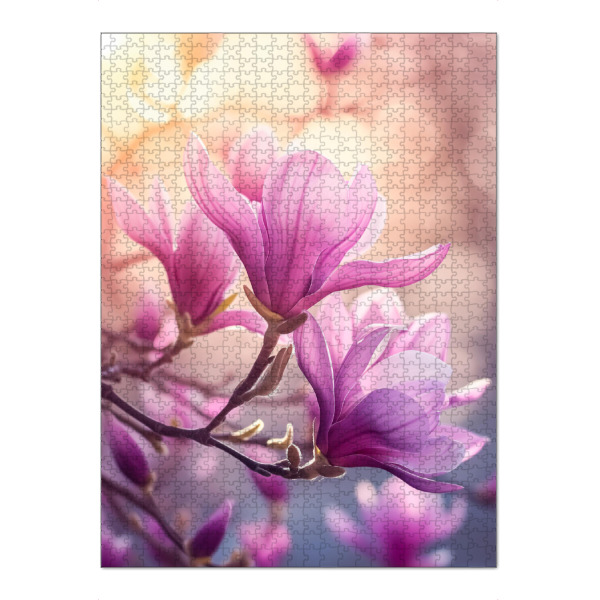 Puzzle Ravensburger "Sonnenkuss-Magnolie" artboxONE - Natur,Floral,Liebe