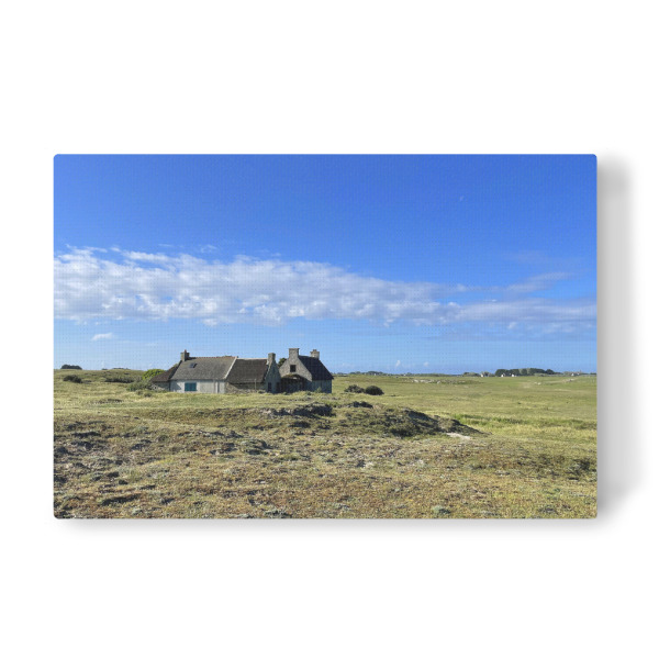 Leinwandbild "Fischerhaus in den Dünen" artboxONE - Natur,Architektur,Reise / Strand und Meer