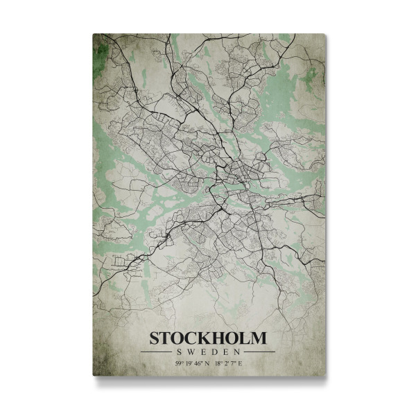 Galerie-Print "Stockholm Vintage CityMap" 30x20 cm artboxONE