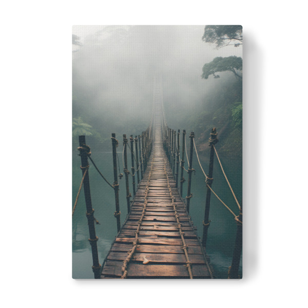 Leinwandbild "Regenwald Hängebrücke" artboxONE - Natur,Reise
