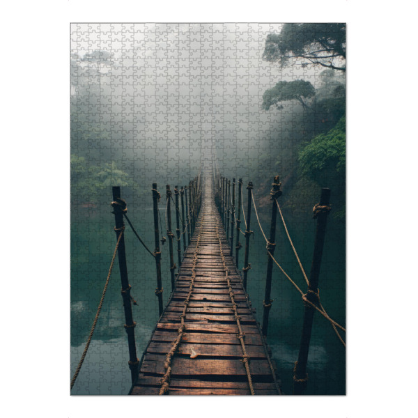 Puzzle Ravensburger "Regenwald Hängebrücke" artboxONE - Natur,Reise