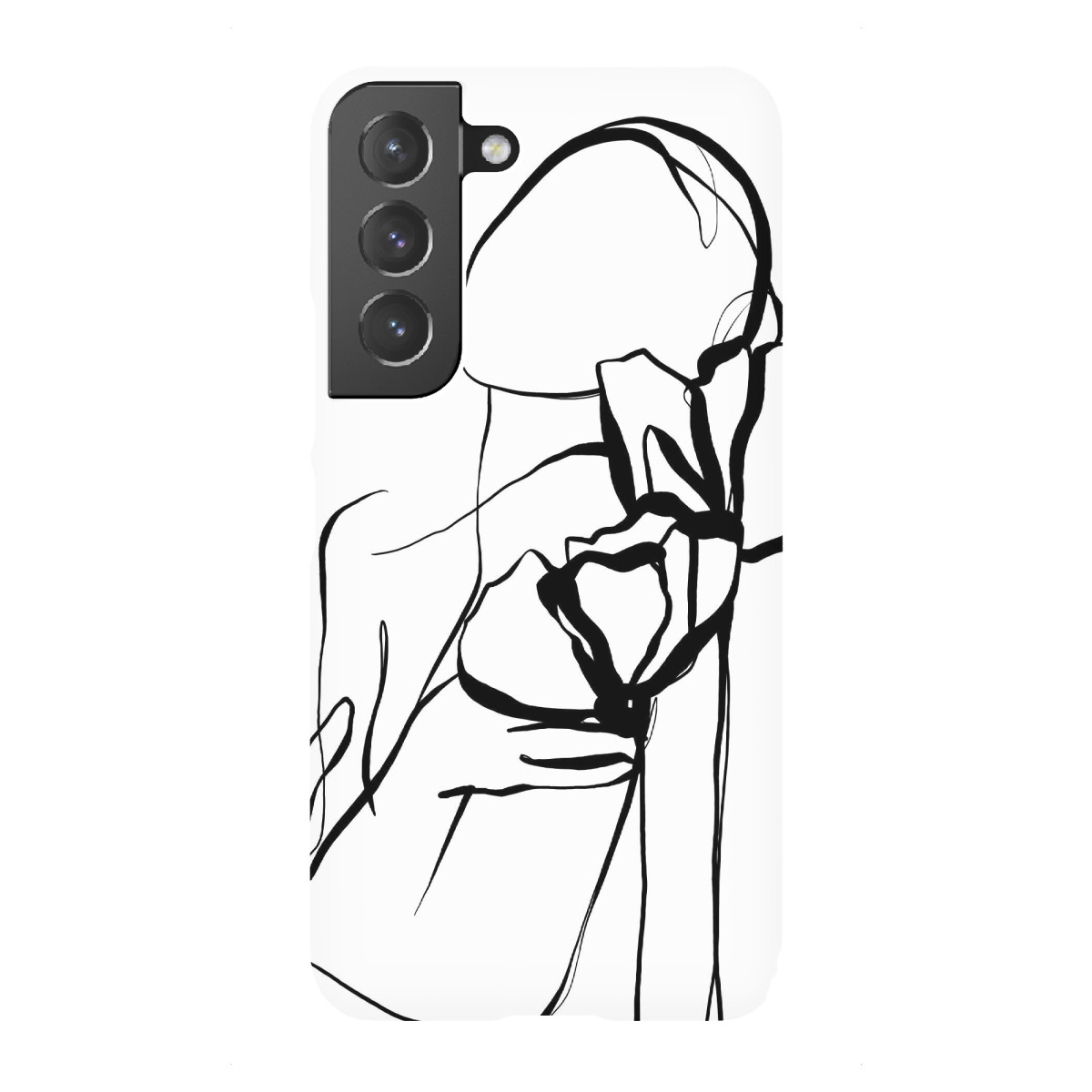 Samsung Galaxy "Frau mit Mohnblumen" Premium-Case Handyhülle artboxONE