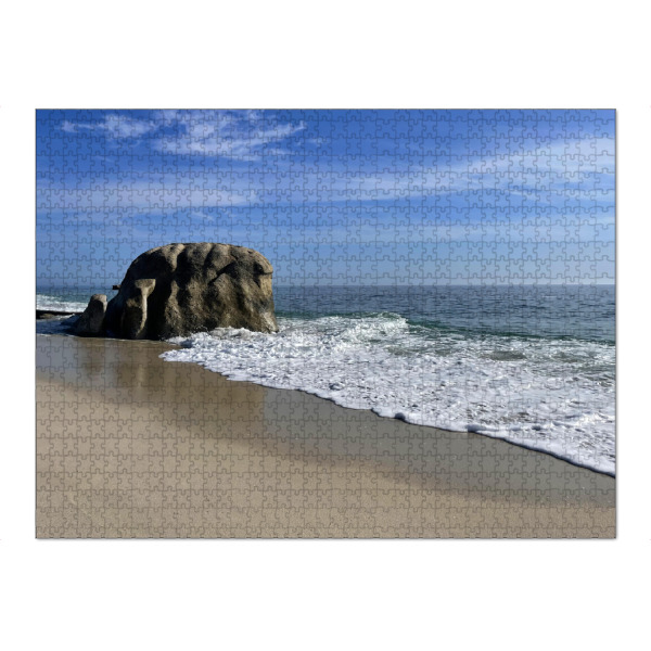 Puzzle Ravensburger "Großer Felsen am Strand" artboxONE - Natur,Reise,Reise / Strand und Meer