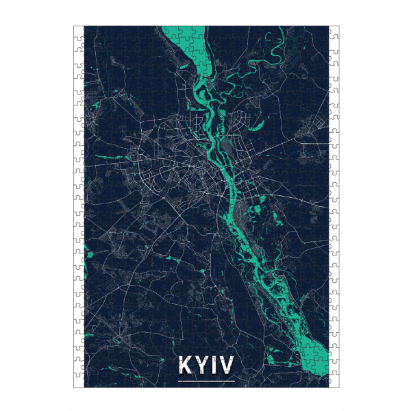 Puzzle Ravensburger "Kiew CityMap" artboxONE - Städte / Weitere,Kartografie