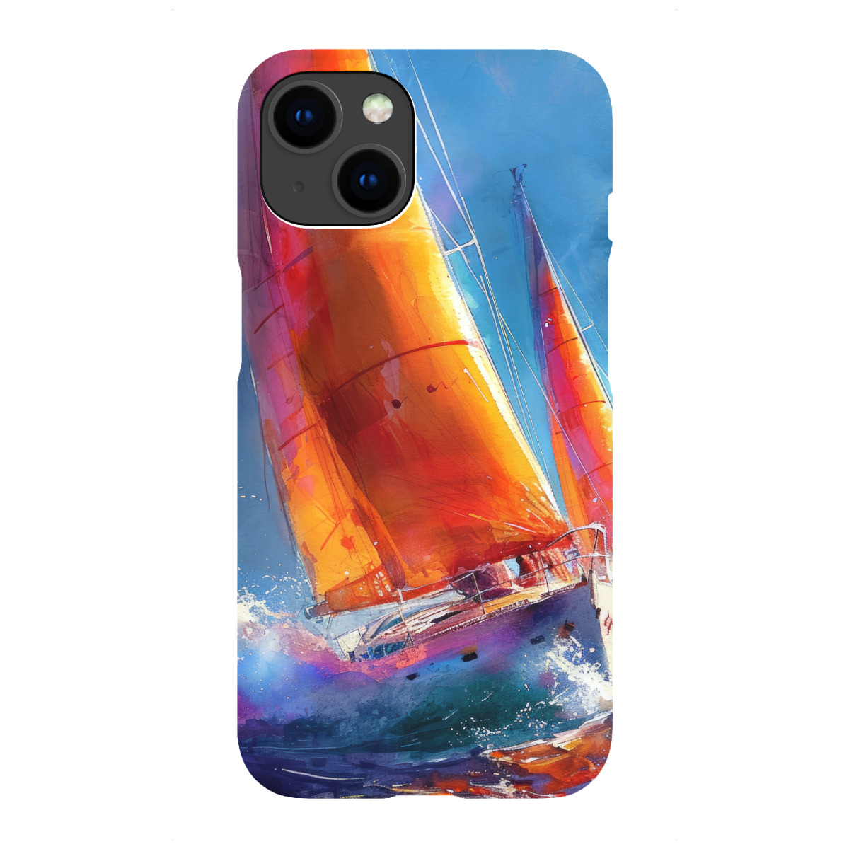 "Yacht-Rennboote I"für iPhone - Premium-Case Handyhülle artboxONE