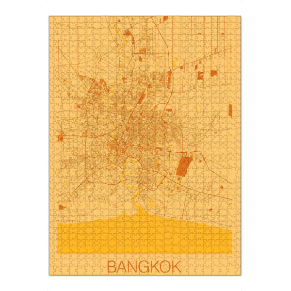 Puzzle Ravensburger "Stadtkarte Bangkok" artboxONE - Städte / Weitere,Kartografie