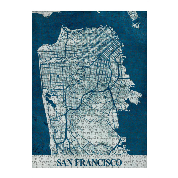artboxONE Puzzle "Vintage San Francisco Map" artboxONE - Städte / San Francisco,Kartografie