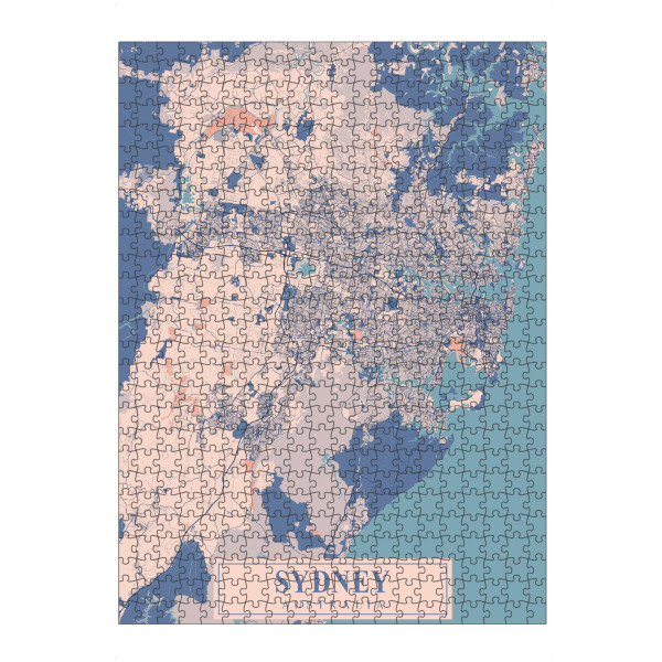 Puzzle Ravensburger "Sydney Stadtplan" artboxONE - Städte / Sydney,Kartografie