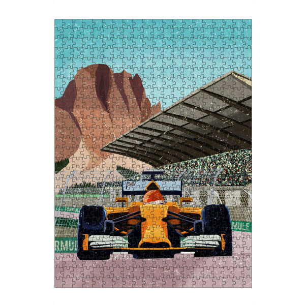 artboxONE Puzzle "Renntag" artboxONE - Natur,Für Kinder,Automobile - Auto,Rennwagen - Bild auto