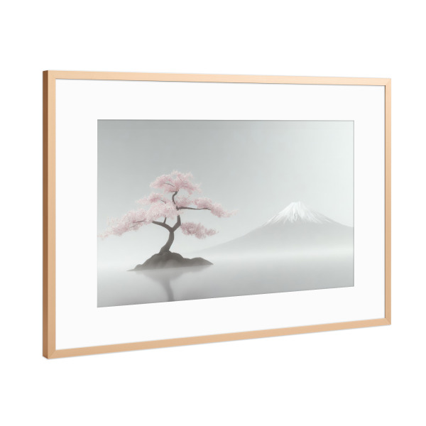 Poster mit Rahmen Kupfer "Sakura Kirschblüte" artboxONE - Natur,Reise / Asien
