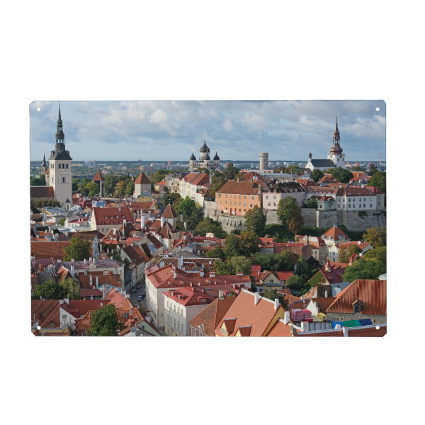 Holzbild "Hansestadt Tallinn" artboxONE - Städte,Reise,Architektur,Reise / Länder - Tallinn,Hansestadt,Mittelalter