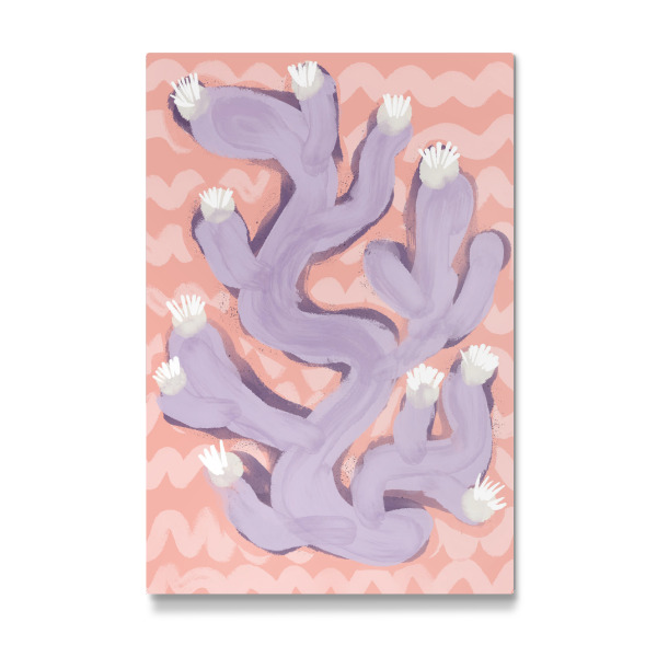 Galerie-Print "Koralle in Violett" 30x20 cm artboxONE