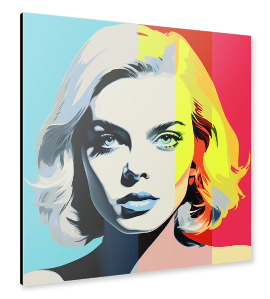 Alu-Dibond "GESICHT DES TAGES" 30x30 cm artboxONE