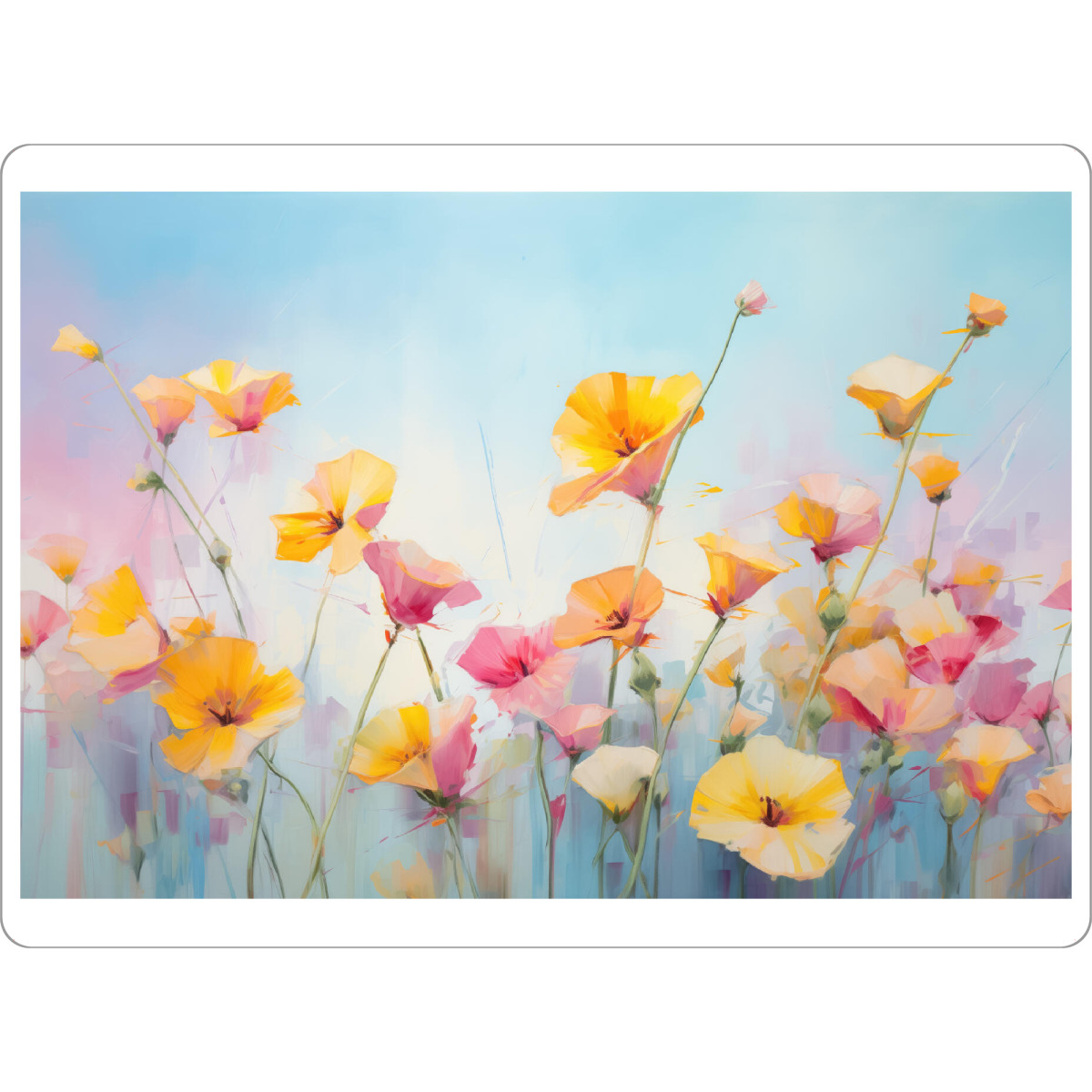 Tischset "Gemälde einer gelben Mohnblume" artboxONE - Natur,Floral