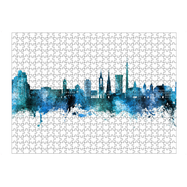 artboxONE Puzzle "Gelsenkirchen Skyline Blau" artboxONE - Städte