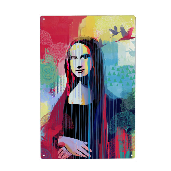 Holzbild "Schönes lächeln" artboxONE - Streetart