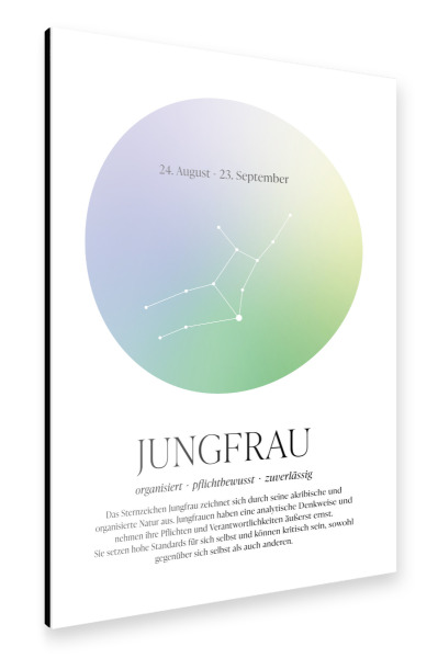 Alu-Dibond "Sternbild Sternzeichen Jungfrau" 30x20 cm artboxONE