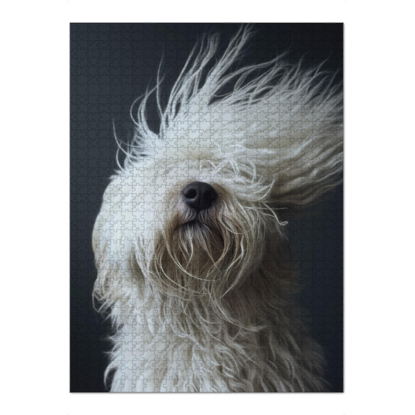 Puzzle Ravensburger "Bad Hair Day - Schäferhund" artboxONE - Tiere,Lustig