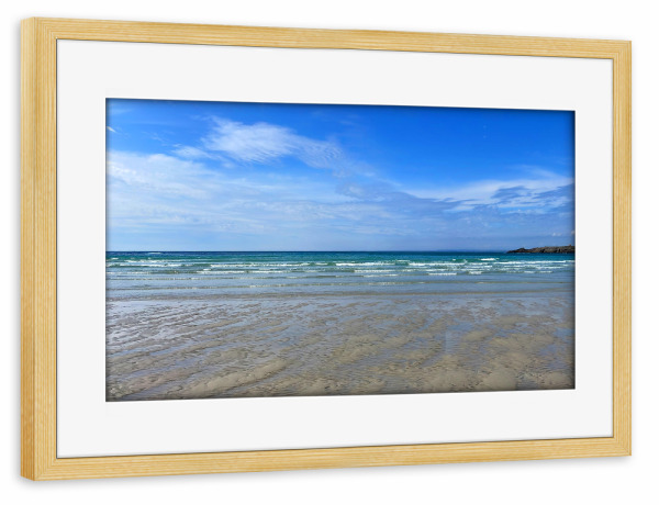 Poster mit Rahmen kiefer "Ruhige Brandung" artboxONE - Natur,Reise / Strand und Meer