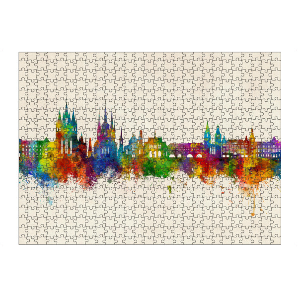 artboxONE Puzzle "Erfurt Deutschland Skyline Urban" artboxONE - Städte