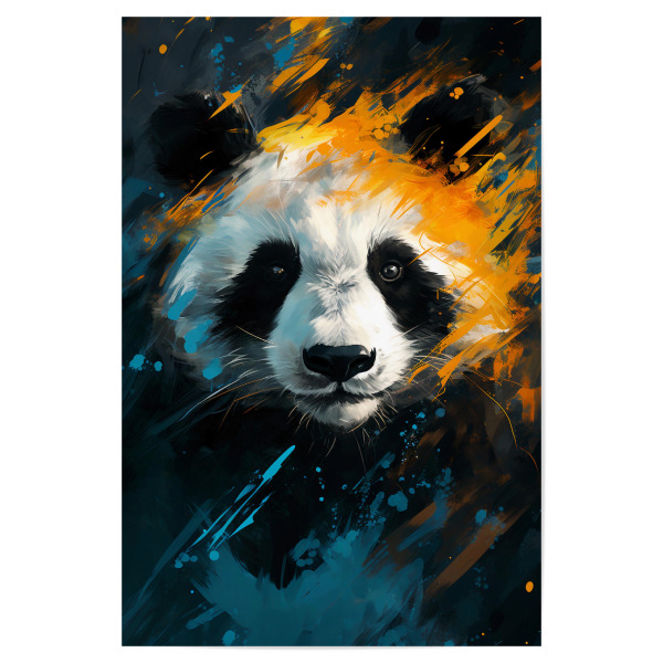 Poster "Panda Fantasy (matart)" artboxONE - Tiere - Panda,Bär,Tier,Tiere,Natur,Wild,Abstrakt,Fantasie