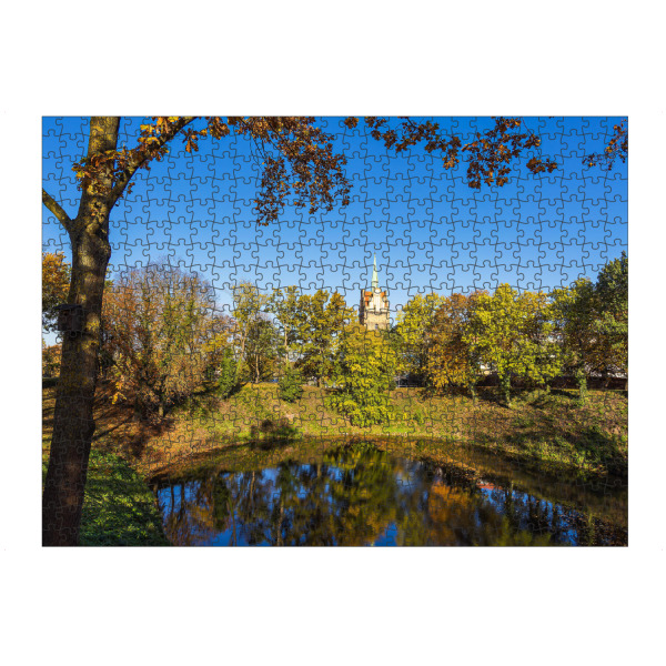 Puzzle Ravensburger "Teufelskuhle und Kröpeliner Tor" artboxONE - Städte,Natur,Reise,Architektur