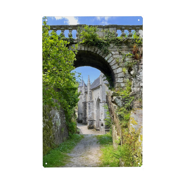 Metall Poster "Verwunschene Brücke" artboxONE - Natur,Reise,Architektur