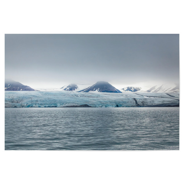 Poster 30x20 cm "Gletscherlandschaft" artboxONE - Natur - Gletscher,Gletschereis,Eis,Spitzbergen,Svalbard,Arktis,Arktischer ozean,Meer