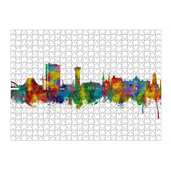 artboxONE Puzzle "Oberhausen Deutschland Skyline" artboxONE - Städte