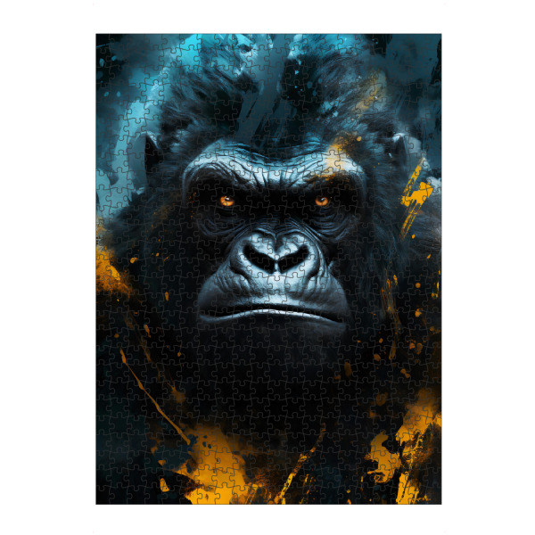 artboxONE Puzzle "Gorilla Fantasy (matart)" artboxONE - Tiere - Gorilla,Tier,Tiere,Natur,Wild,Tierwelt,Abstrakt,Fantasie - Bild gorilla