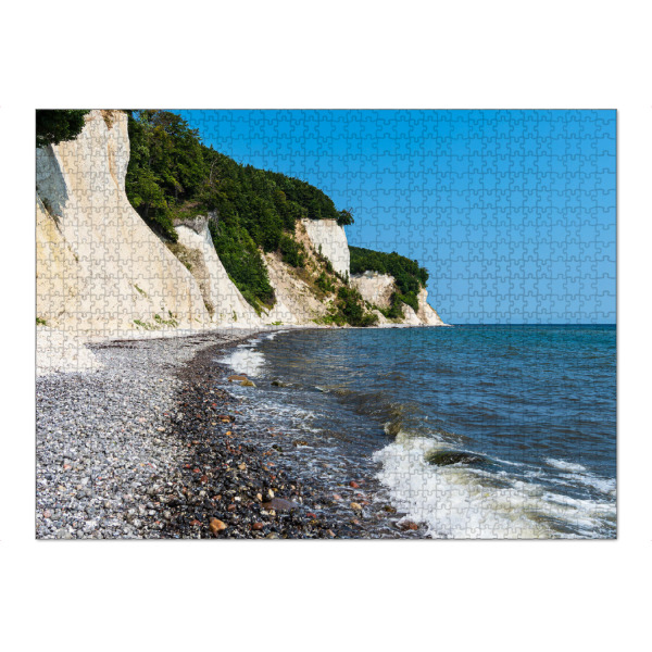 Puzzle Ravensburger "Wellen, Steine, Kreidefelsen, Meer" artboxONE - Natur,Reise,Reise / Strand und Meer