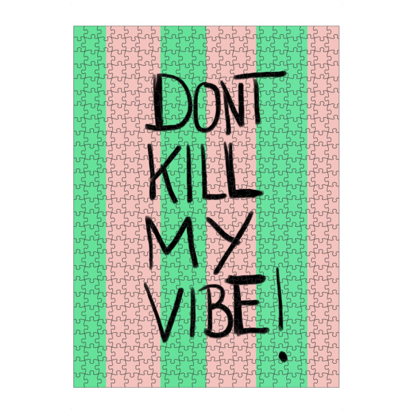 Puzzle Ravensburger "Don ́t kill my vibe" artboxONE - Typografie