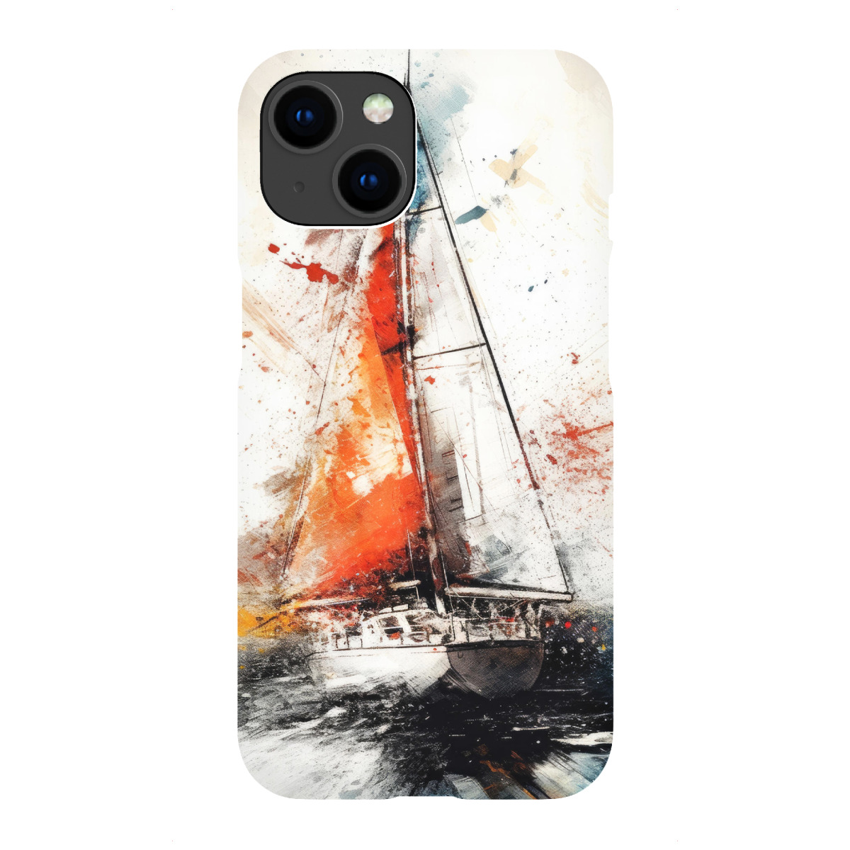 iPhone "Yacht-Rennboote P" Premium-Case Handyhülle artboxONE
