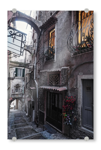 Acrylglasbild "Historische Altstadt von Sanremo" artboxONE - Städte,Reise,Streetart