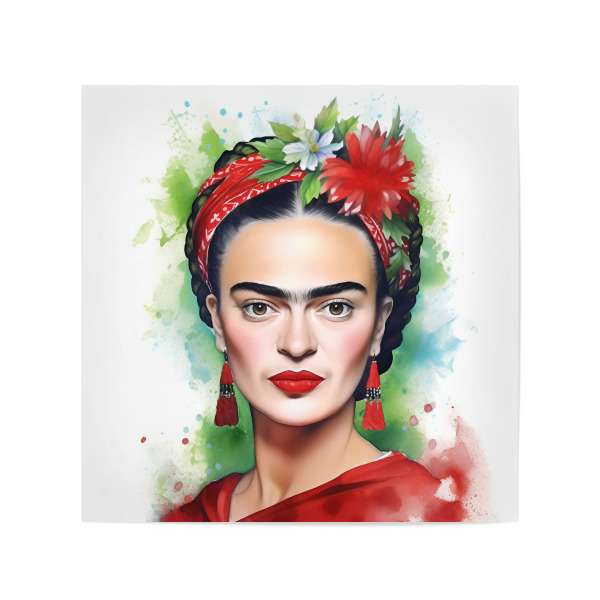 Poster 20x20 cm "Frohe Weihnachten Frida" artboxONE - Floral,Menschen,Weihnachten