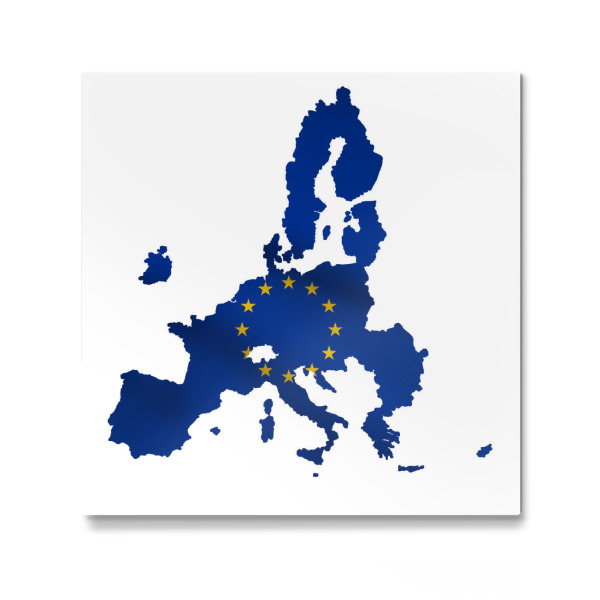 Galerie-Print "EU Flagmap" 30x30 cm artboxONE