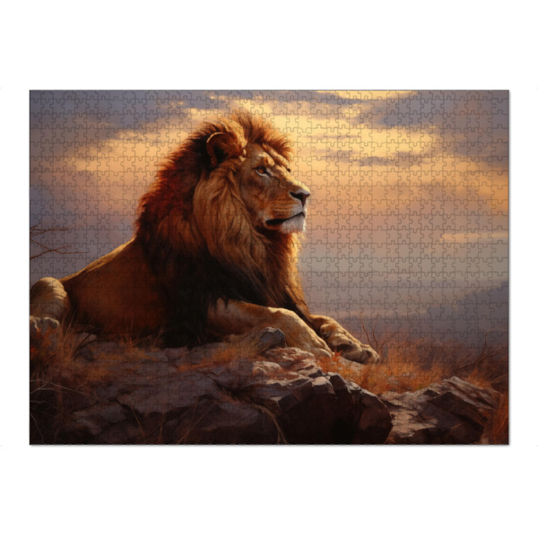 Puzzle Ravensburger "Ruhender Löwe" artboxONE - Natur,Tiere