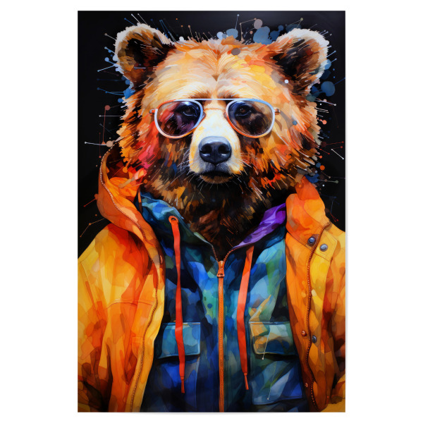 Poster "Bärentierkunst B" artboxONE - Tiere - Bär,Bären,Tier,Tiere,Grafik,Illustration