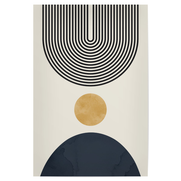 Poster 30x20 cm "Kreise und Linien F" artboxONE - Abstrakt,Geometrie