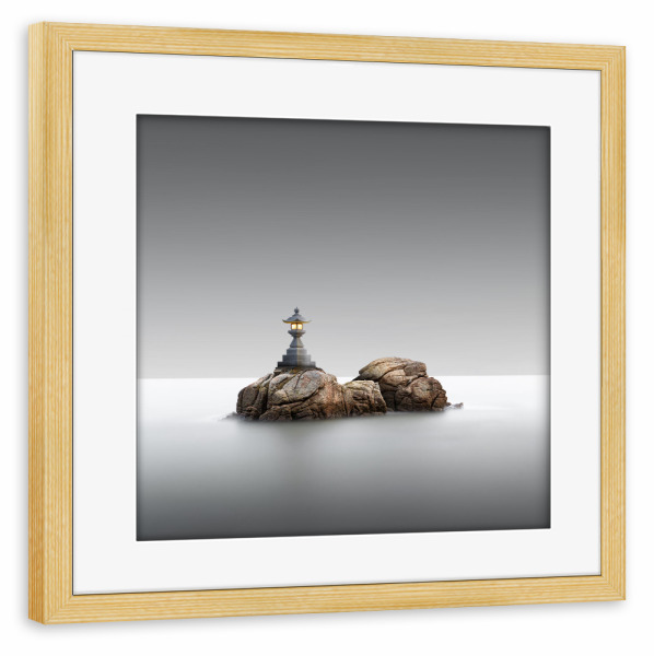 Poster mit Rahmen kiefer "Takeshima Lamp" artboxONE - Natur,Reise,Reise / Strand und Meer,Reise / Länder,Städte / Tokio