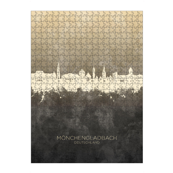 artboxONE Puzzle "Mönchengladbach Skyline Taupe" artboxONE - Städte