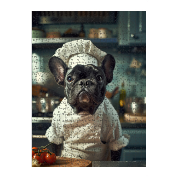 artboxONE Puzzle "Küchenchef-Bulldogge" artboxONE - Tiere,Lustig