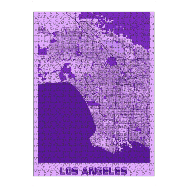 Puzzle Ravensburger "CityMap Los Angeles" artboxONE - Städte / Las Vegas,Kartografie
