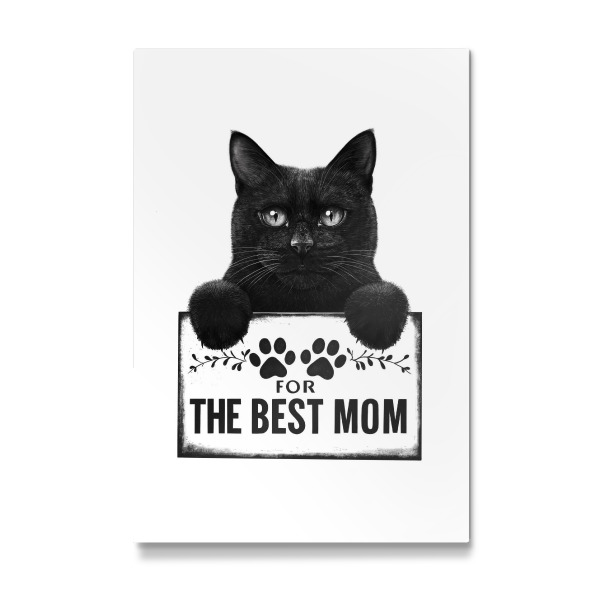 Galerie-Print "Schwarze Katze für die beste Mama" 30x20 cm artboxONE