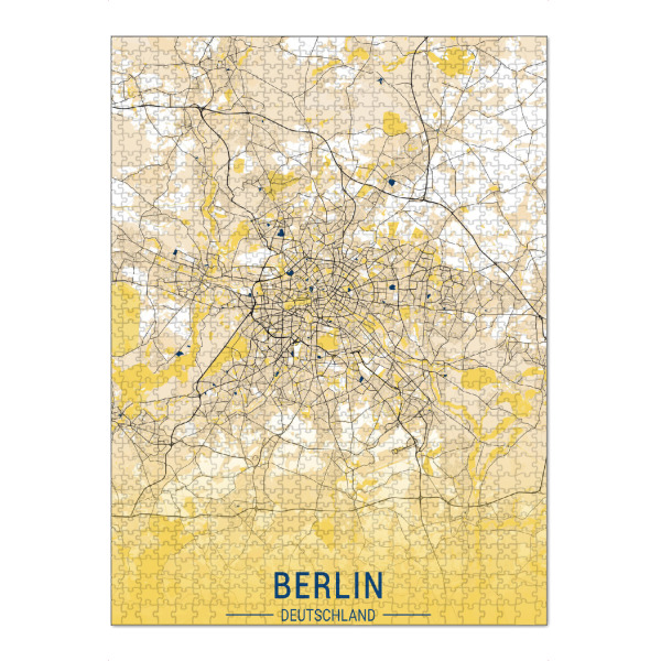 Puzzle Ravensburger "Berliner Design Stadtplan" artboxONE - Städte / Berlin,Kartografie