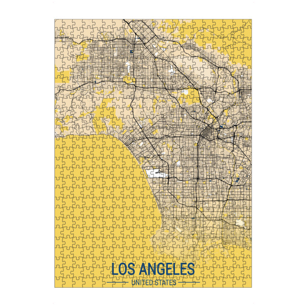 artboxONE Puzzle "Stadtplan von LA Los Angeles" artboxONE - Städte / Los Angeles,Kartografie
