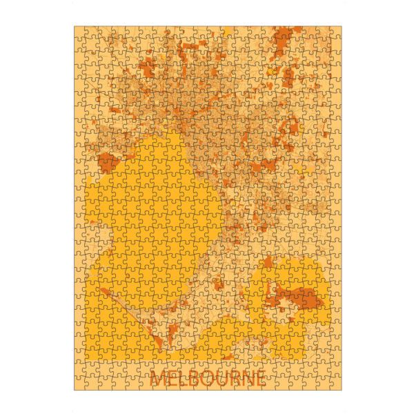 Puzzle Ravensburger "Stadtplan Melbourne" artboxONE - Städte / Weitere,Kartografie